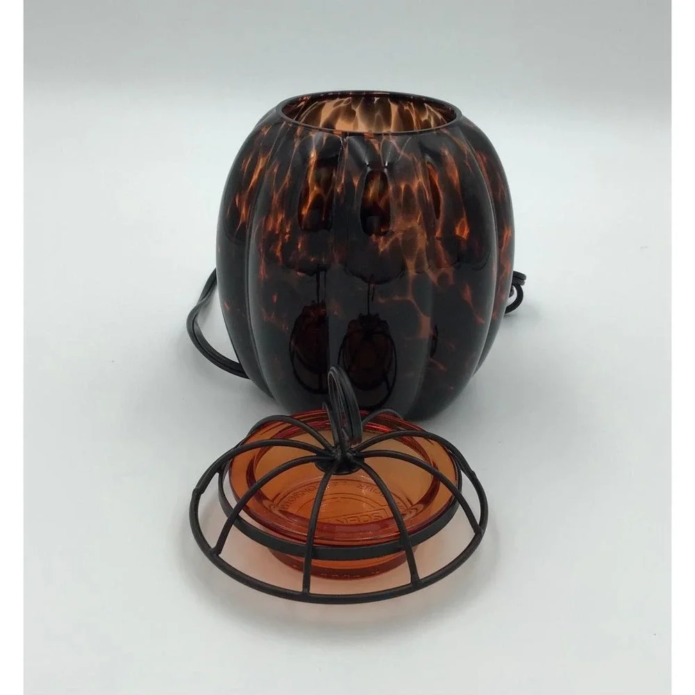 Scentsy Tiger Eye Pumpkin Electric Wax Warmer Fall Decor Thanksgiving Halloween